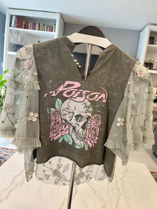 Unbranded Tops - Glamorous Redesigned Rock Band Tee One of a Kind. Gorgeous!